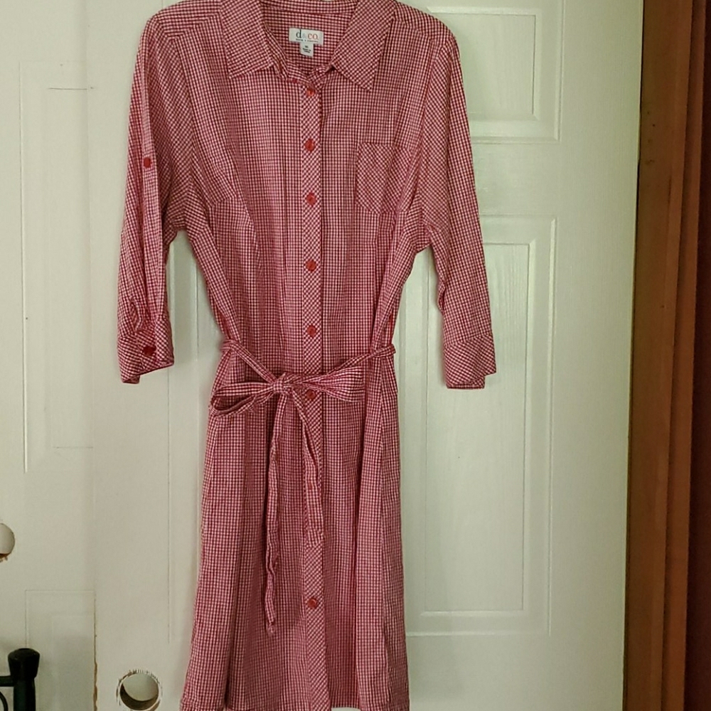 Denim and co gingham dress